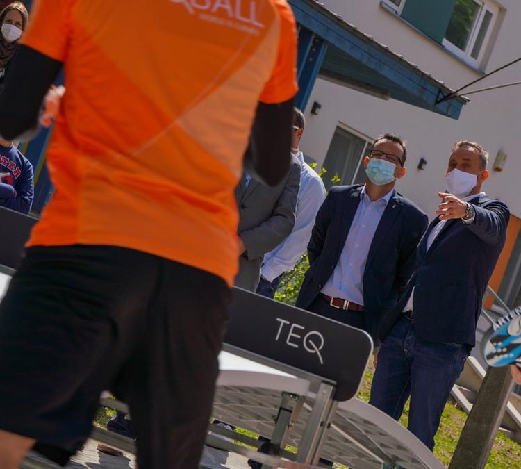 Teqball asztal adományozása – 2020. április